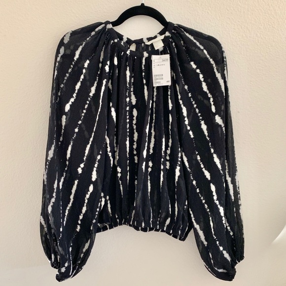 H&M Sheer Printed Blouse - Picture 1 of 2